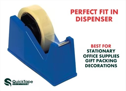 Transparent Adhesive BOPP Tape - Cello Tape for Secure Packing & Shipping (1 Inch Width x 50 Meter Length, Pack of 12 Rolls)